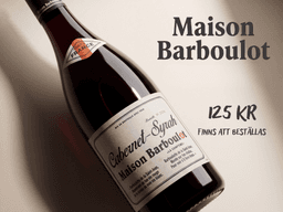Flaska Maison Barboulot Cabernet-Syrah 2025 från Pays d’Oc i Frankrike.